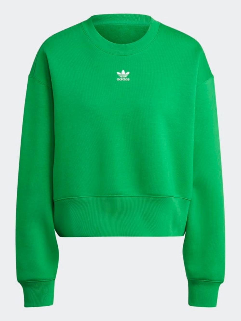 adidas Green Cropped Crewneck Sweatshirt